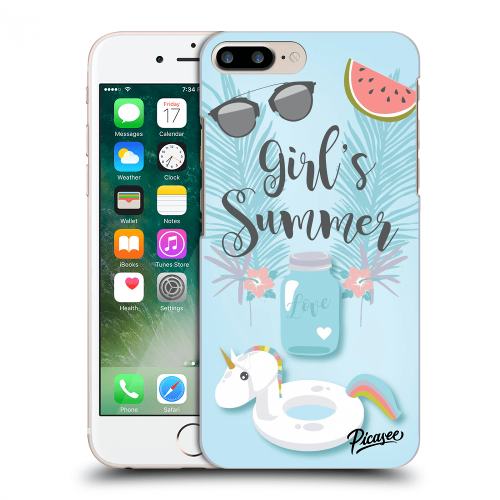 Picasee silikonový černý obal pro Apple iPhone 7 Plus - Girls Summer