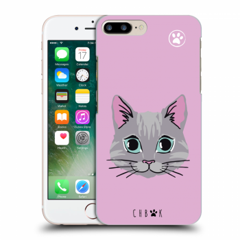 Picasee silikonový průhledný obal pro Apple iPhone 7 Plus - Chybí mi kočky - Růžová