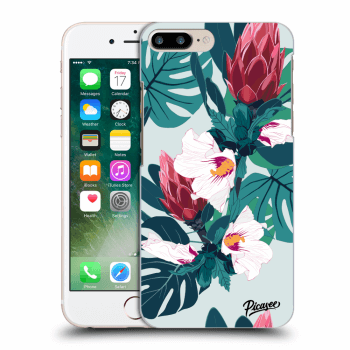 Picasee silikonový průhledný obal pro Apple iPhone 7 Plus - Rhododendron