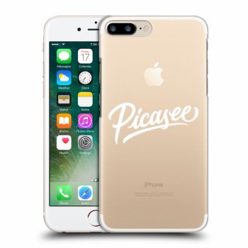 Picasee silikonový průhledný obal pro Apple iPhone 7 Plus - Picasee - White