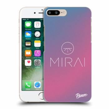 Picasee silikonový průhledný obal pro Apple iPhone 7 Plus - Mirai - Logo
