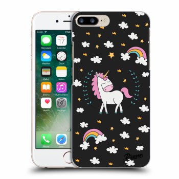 Picasee silikonový černý obal pro Apple iPhone 7 Plus - Unicorn star heaven