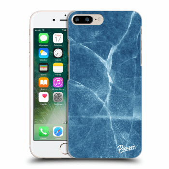 Picasee silikonový černý obal pro Apple iPhone 7 Plus - Blue marble