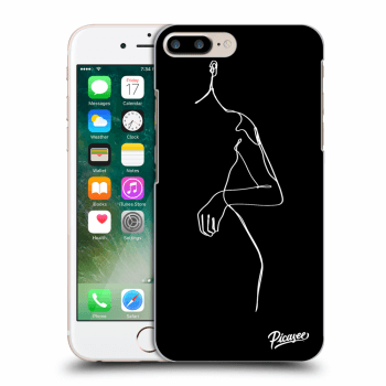 Picasee silikonový černý obal pro Apple iPhone 7 Plus - Simple body White