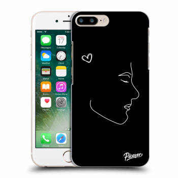 Picasee silikonový černý obal pro Apple iPhone 7 Plus - Couple boy White