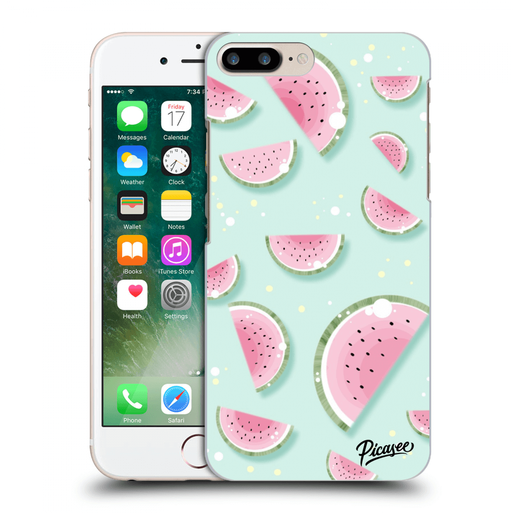 Picasee silikonový černý obal pro Apple iPhone 7 Plus - Watermelon 2