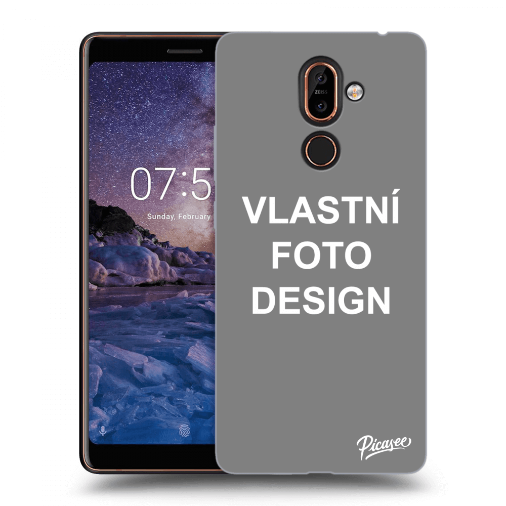 Picasee silikonový průhledný obal pro Nokia 7 Plus - Vlastní fotka/motiv