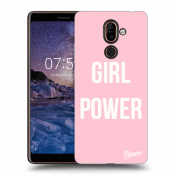 Picasee silikonový průhledný obal pro Nokia 7 Plus - Girl power