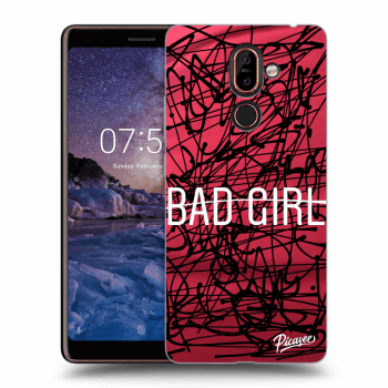 Picasee silikonový průhledný obal pro Nokia 7 Plus - Bad girl