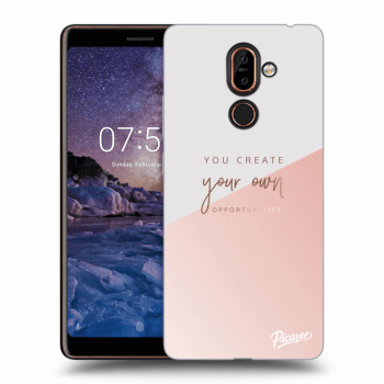Picasee silikonový průhledný obal pro Nokia 7 Plus - You create your own opportunities