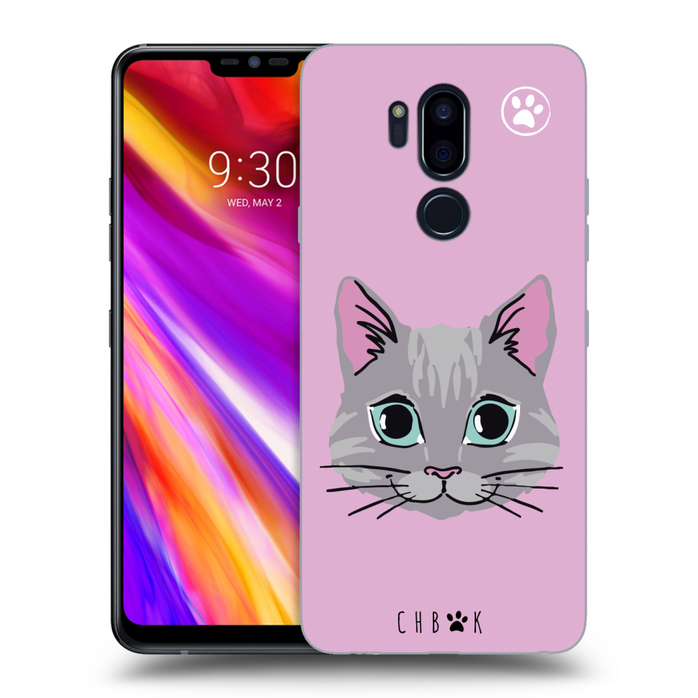 Picasee silikonový průhledný obal pro LG G7 ThinQ - Chybí mi kočky - Růžová