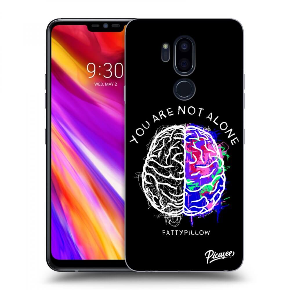 Silikonový Průhledný Obal Pro LG G7 ThinQ - Brain - White