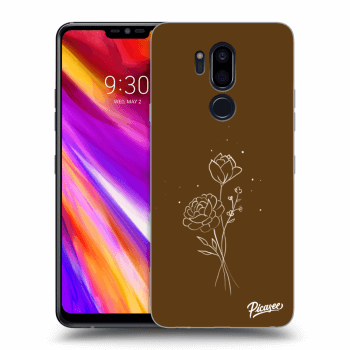 Obal pro LG G7 ThinQ - Brown flowers