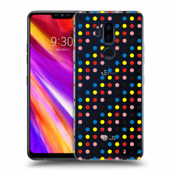 Picasee silikonový průhledný obal pro LG G7 ThinQ - Colorful dots