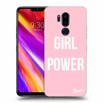 Picasee silikonový průhledný obal pro LG G7 ThinQ - Girl power