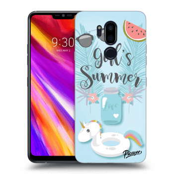 Picasee silikonový průhledný obal pro LG G7 ThinQ - Girls Summer