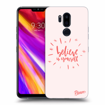 Picasee silikonový průhledný obal pro LG G7 ThinQ - Believe in yourself