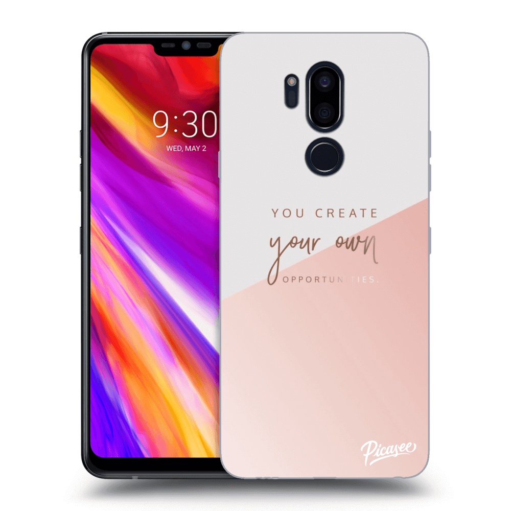 Picasee silikonový průhledný obal pro LG G7 ThinQ - You create your own opportunities