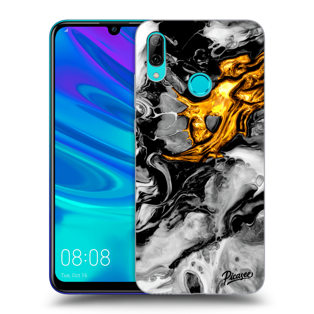 Picasee ULTIMATE CASE pro Huawei P Smart 2019 - Black Gold 2