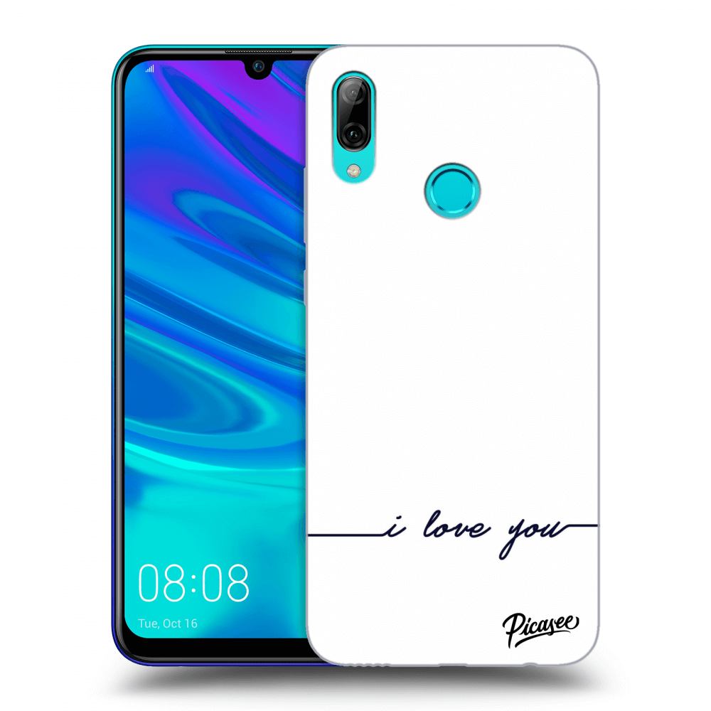 Picasee silikonový průhledný obal pro Huawei P Smart 2019 - I love you