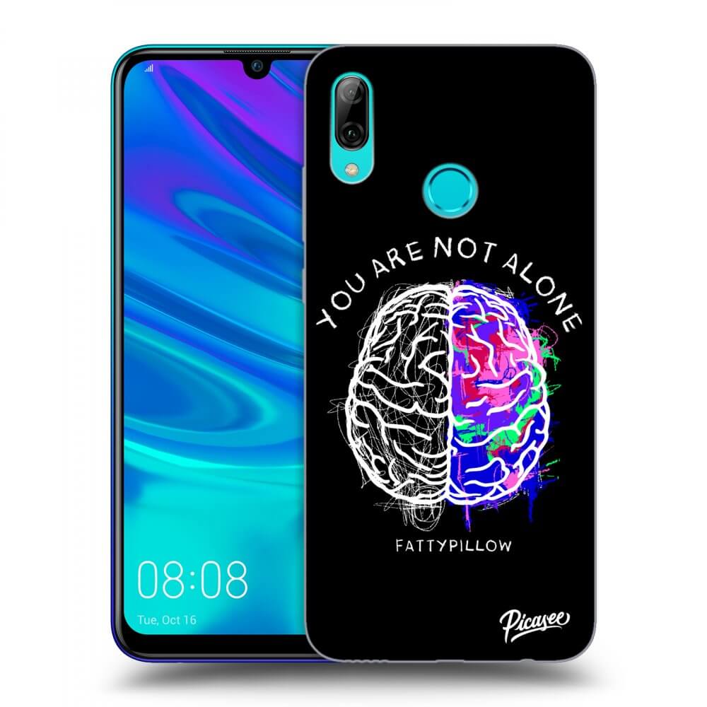 Picasee silikonový černý obal pro Huawei P Smart 2019 - Brain - White