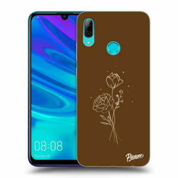 Obal pro Huawei P Smart 2019 - Brown flowers
