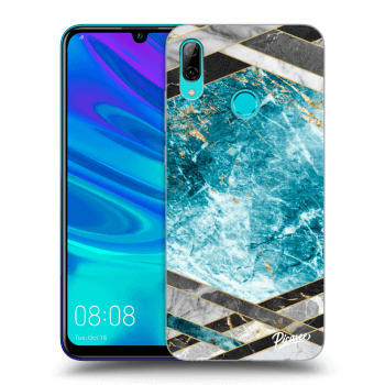 Obal pro Huawei P Smart 2019 - Blue geometry