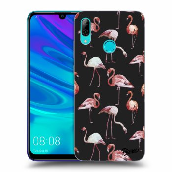 Picasee silikonový černý obal pro Huawei P Smart 2019 - Flamingos