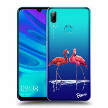 Picasee silikonový průhledný obal pro Huawei P Smart 2019 - Flamingos couple