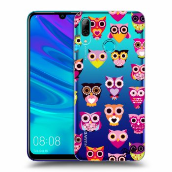 Picasee silikonový průhledný obal pro Huawei P Smart 2019 - Owls