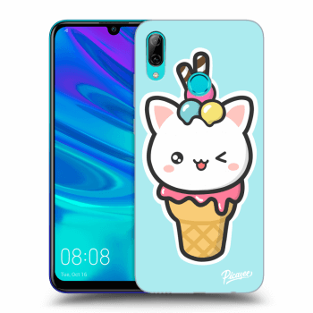 Picasee silikonový průhledný obal pro Huawei P Smart 2019 - Ice Cream Cat