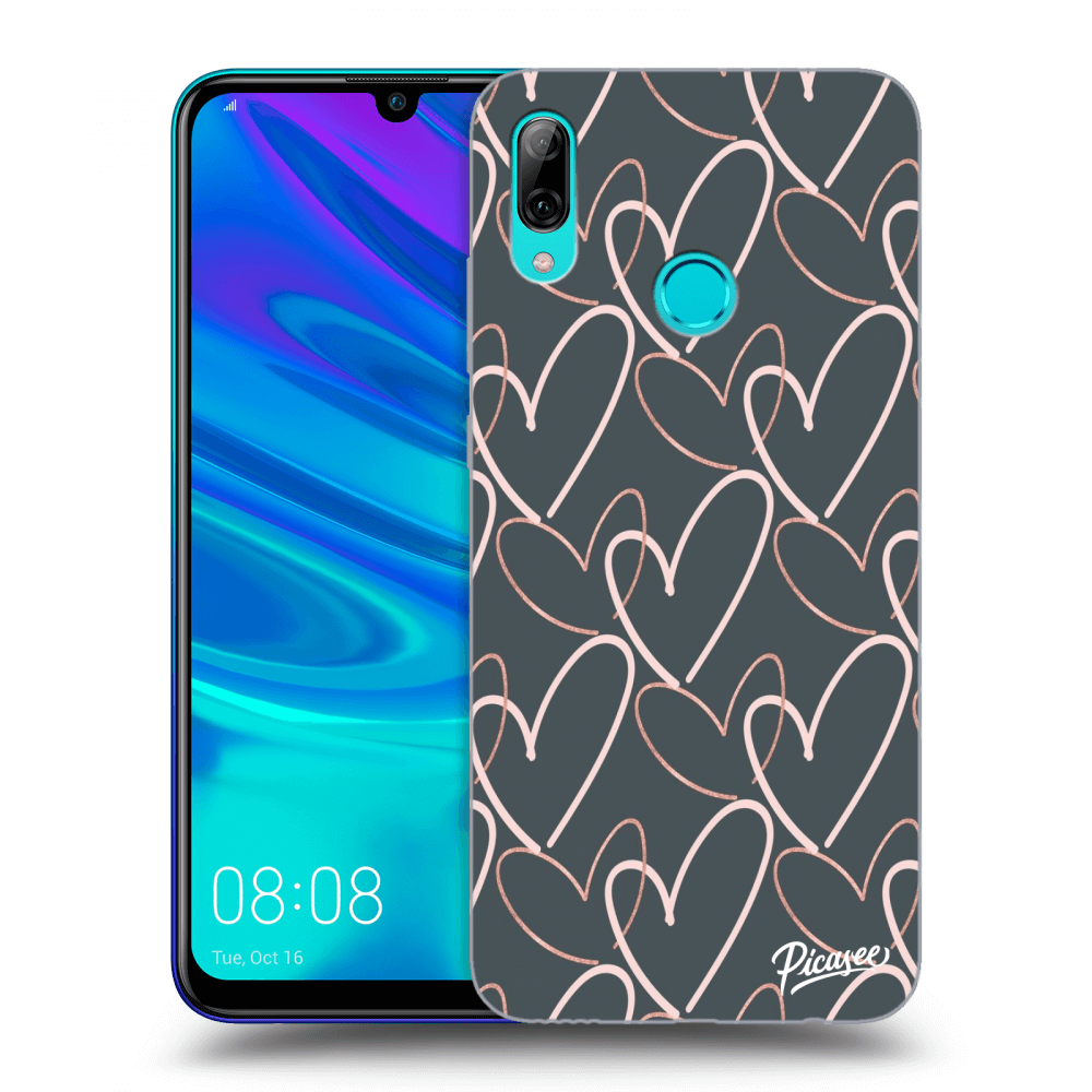 Picasee silikonový černý obal pro Huawei P Smart 2019 - Lots of love