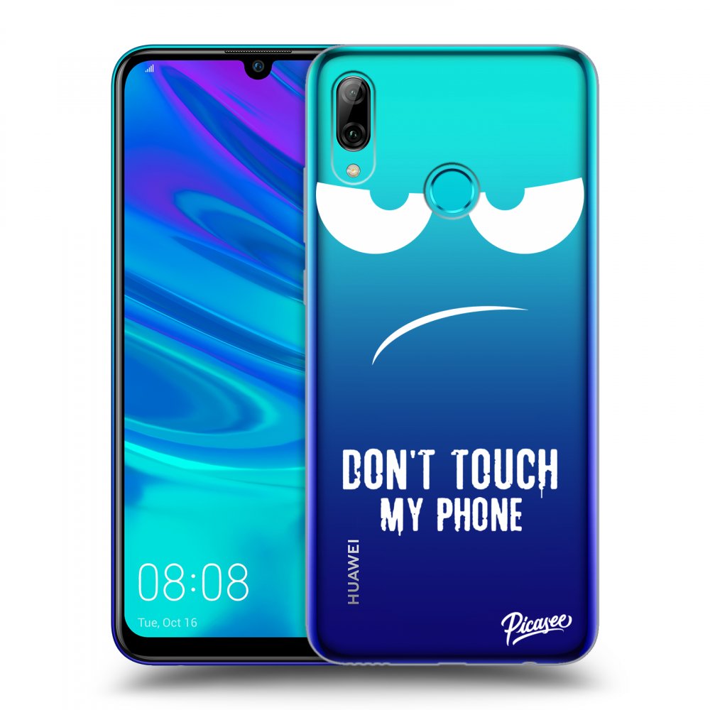 Picasee silikonový průhledný obal pro Huawei P Smart 2019 - Don't Touch My Phone