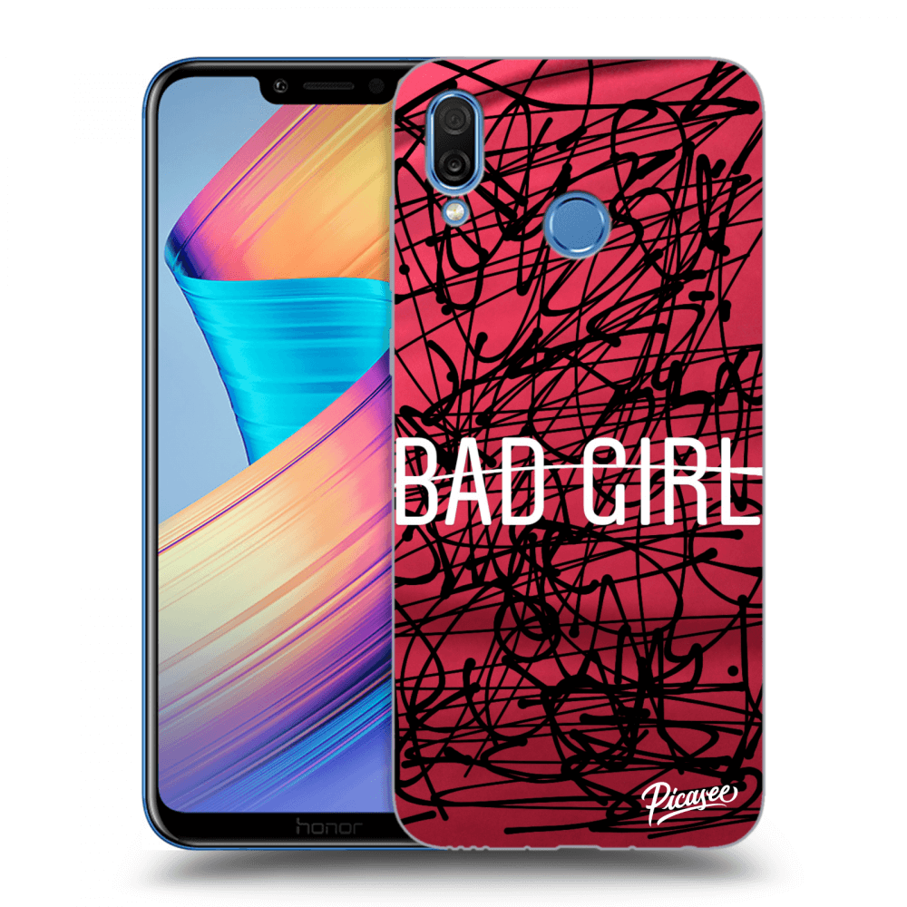 Picasee silikonový průhledný obal pro Honor Play - Bad girl
