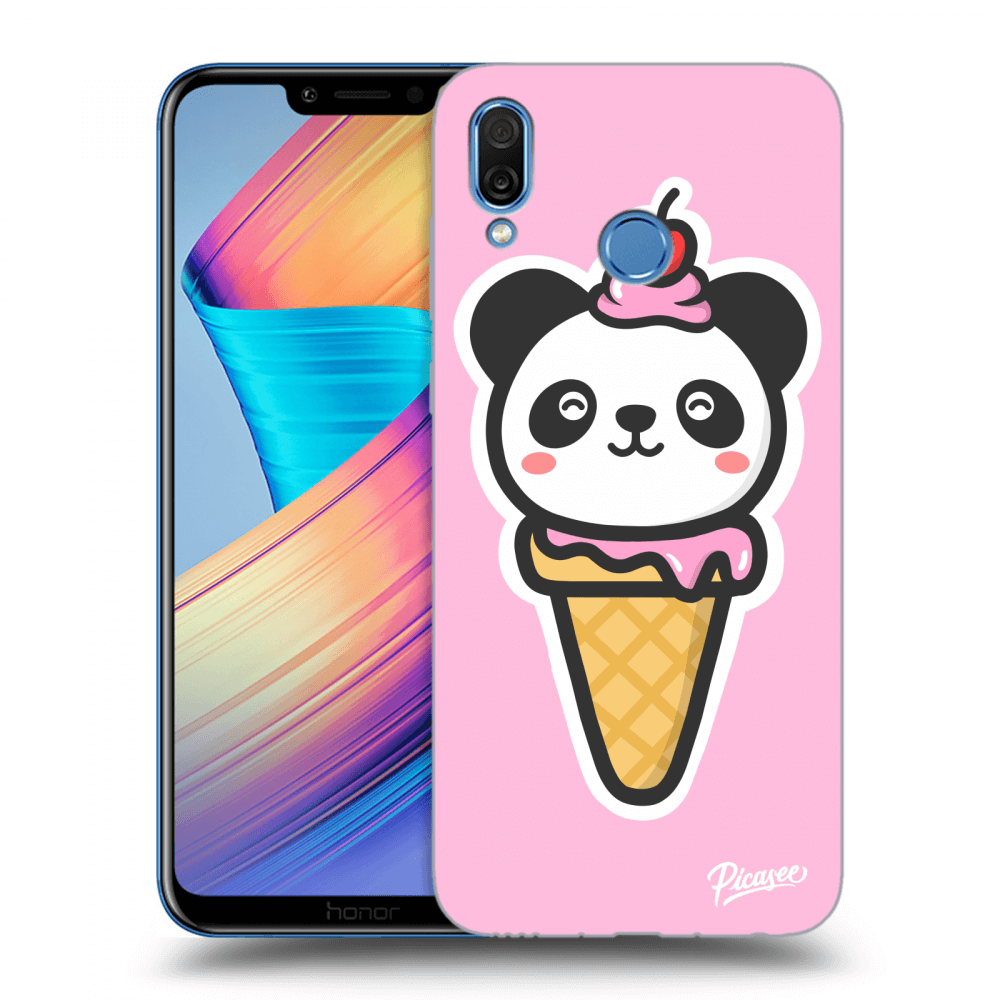 Picasee silikonový průhledný obal pro Honor Play - Ice Cream Panda