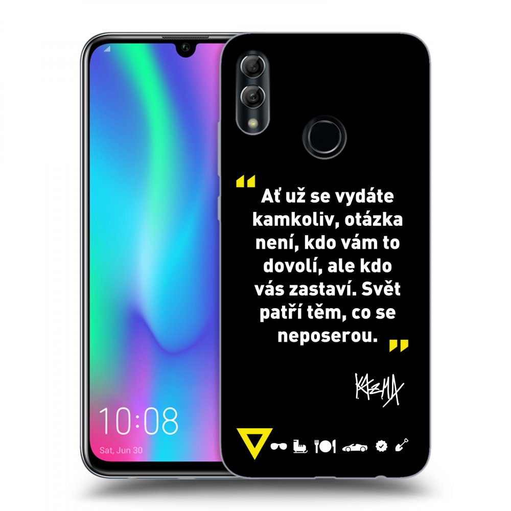 Picasee ULTIMATE CASE pro Honor 10 Lite - Kazma - SVĚT PATŘÍ TĚM, CO SE NEPOSEROU