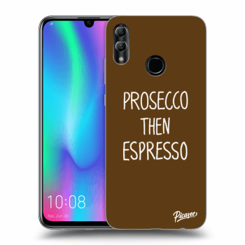 Picasee silikonový černý obal pro Honor 10 Lite - Prosecco then espresso