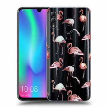 Picasee silikonový průhledný obal pro Honor 10 Lite - Flamingos