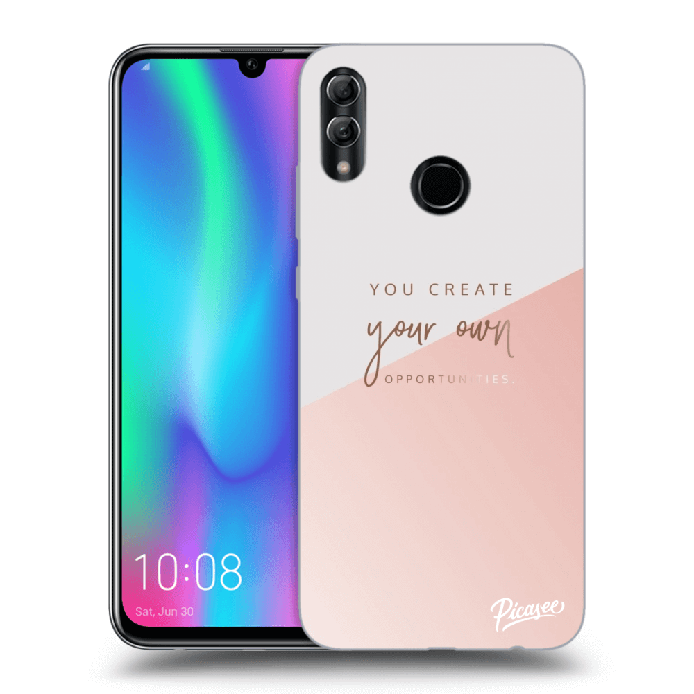 Picasee silikonový černý obal pro Honor 10 Lite - You create your own opportunities