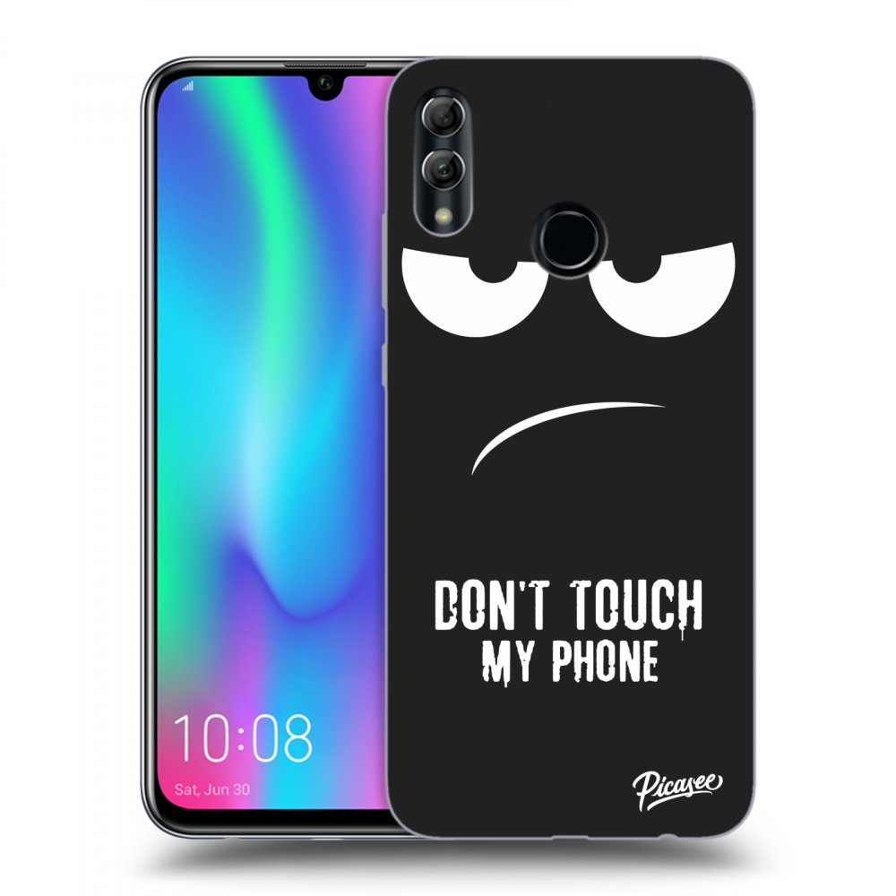 Picasee silikonový černý obal pro Honor 10 Lite - Don't Touch My Phone