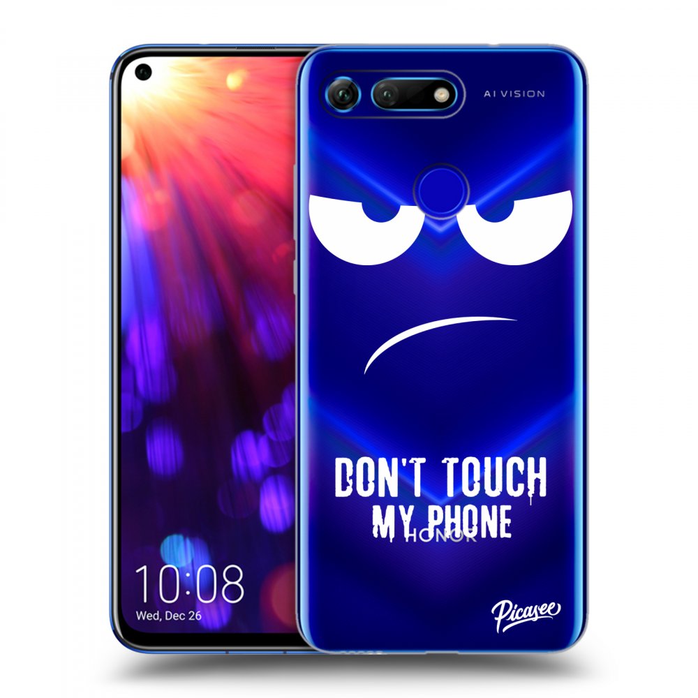 Picasee silikonový průhledný obal pro Honor View 20 - Don't Touch My Phone