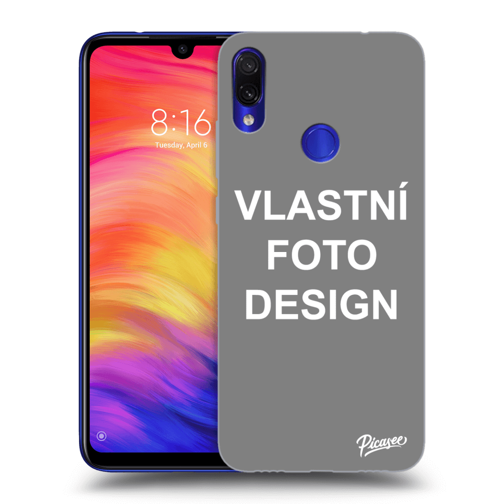 Silikonový černý Obal Pro Xiaomi Redmi Note 7 - Vlastní Fotka/motiv