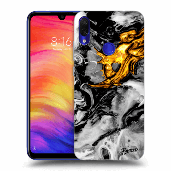 Obal pro Xiaomi Redmi Note 7 - Black Gold 2