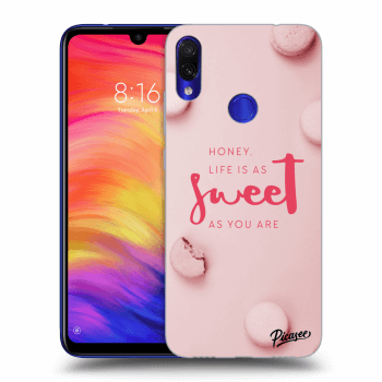 Picasee silikonový černý obal pro Xiaomi Redmi Note 7 - Life is as sweet as you are