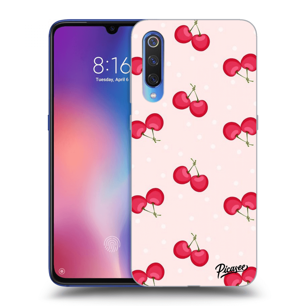 Picasee silikonový průhledný obal pro Xiaomi Mi 9 - Cherries
