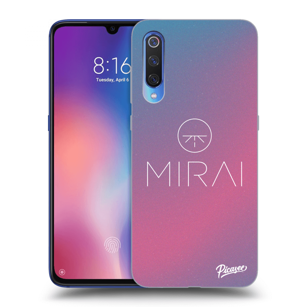 Picasee silikonový průhledný obal pro Xiaomi Mi 9 - Mirai - Logo