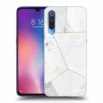 Obal pro Xiaomi Mi 9 - White tile