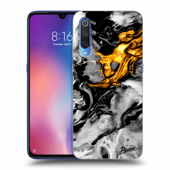 Obal pro Xiaomi Mi 9 - Black Gold 2