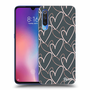 Picasee silikonový průhledný obal pro Xiaomi Mi 9 - Lots of love