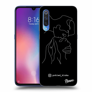 Picasee silikonový černý obal pro Xiaomi Mi 9 - Forehead kiss White